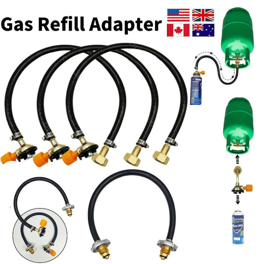 Outdoor Gas Tank Inflation Valve Cylinder Gas Inflate Camping Butane Gas Refillable Adapter Cylinder Tank Coupler Valve Gadgets