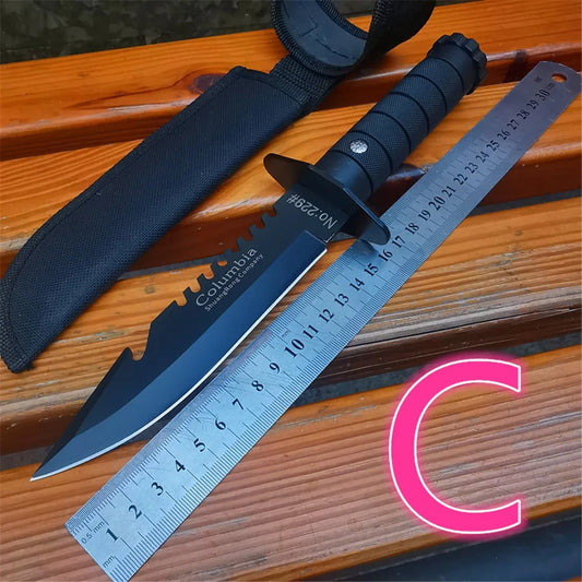 12 Inch Fixed Blade Bowie Knife | Hunting Knife, ABS Handle | Sheath | Designed for Hunting, Survival, Skinning, Camping