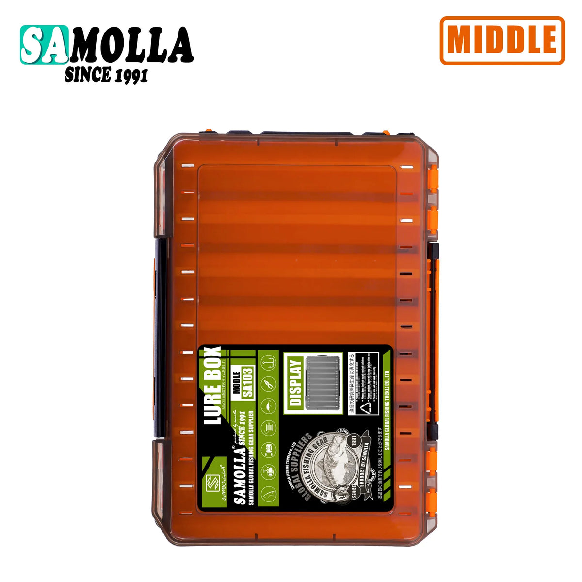 Double Sided Lure Baits Box Fishing Large Compartments Plastic Accessories Storage Tackle Container Case Adjustable Organizer