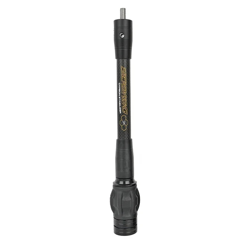 Archery Bow Stabilizer 3k Carbon Fibre Shock Absorber Damp Balance Rod 6/8/10/12/15 Inch for Bow Hunting Shooting Sports