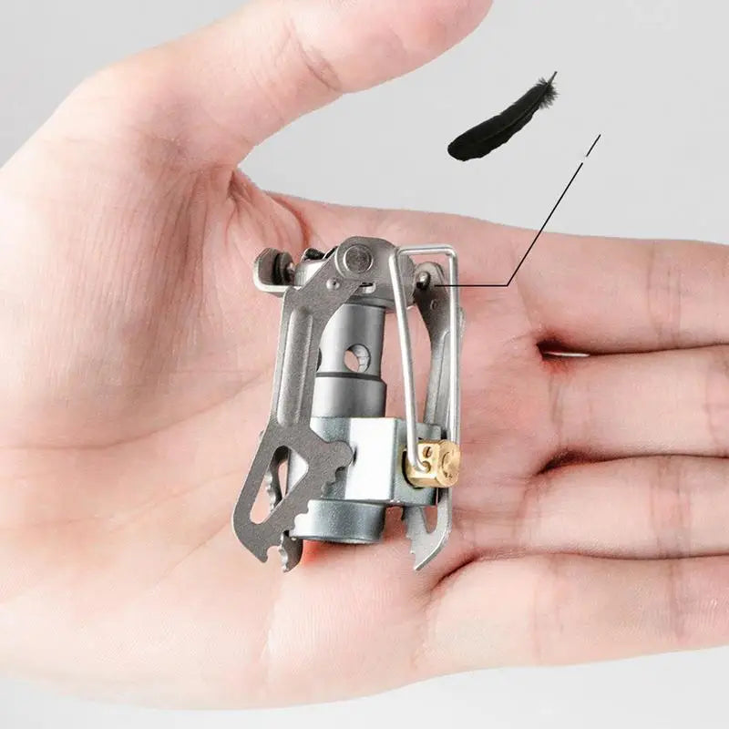Small Camp Stove Foldable Hiking Stove Propane Stove Lightweight Camping Burner Cooking Stove For Outdoor Backpacking Hiking