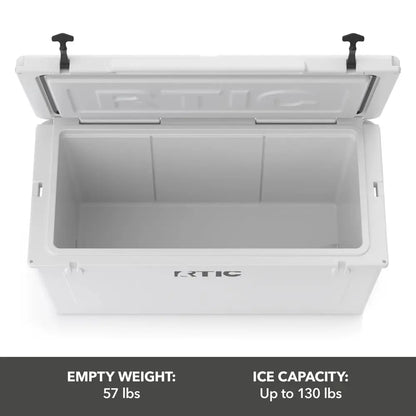 145 QT UltraTough Cooler Hard Insulated Portable Ice Chest Box for Beach, Drink, Beverage, Camping, Picnic, Fishing, Boat, Barb