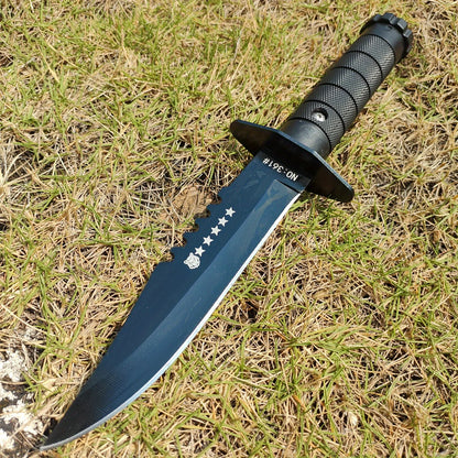 Outdoor Tactical Survival Knife - High Hardness Stainless Steel Fixed Blade with Sheath, Ergonomic Non-Slip Handle for Camping,