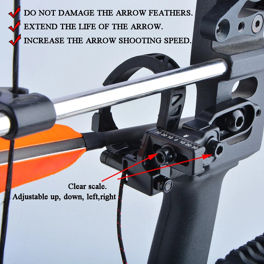 Aluminum Alloy Drop Away Arrow Rest for Archery Compound Bow Right Hand Bow Hunting Outdoor Shooting Target Practice Arrow Rest