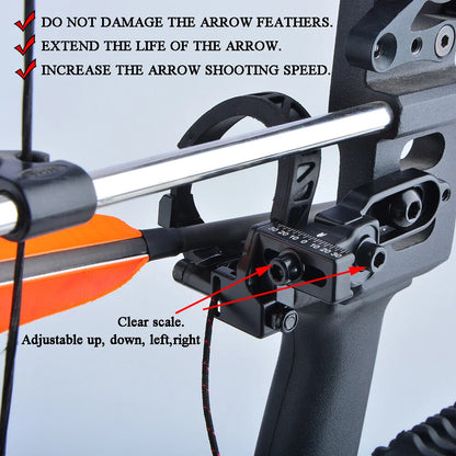 Aluminum Alloy Drop Away Arrow Rest for Archery Compound Bow Right Hand Bow Hunting Outdoor Shooting Target Practice Arrow Rest