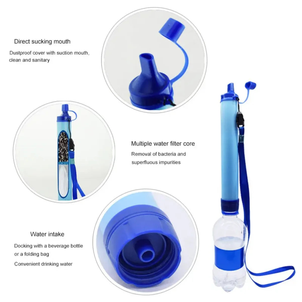 Mountaineering & Emergency Water Filter Professional-Portable Purifier for Survival & Disaster Response Reliable Drinking Water