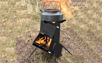 Rocket Stove Wood Burning Portable Wood Burning Stove Compact Stove Heating Burner Stove Tent Stove For Outdoor Cooking For