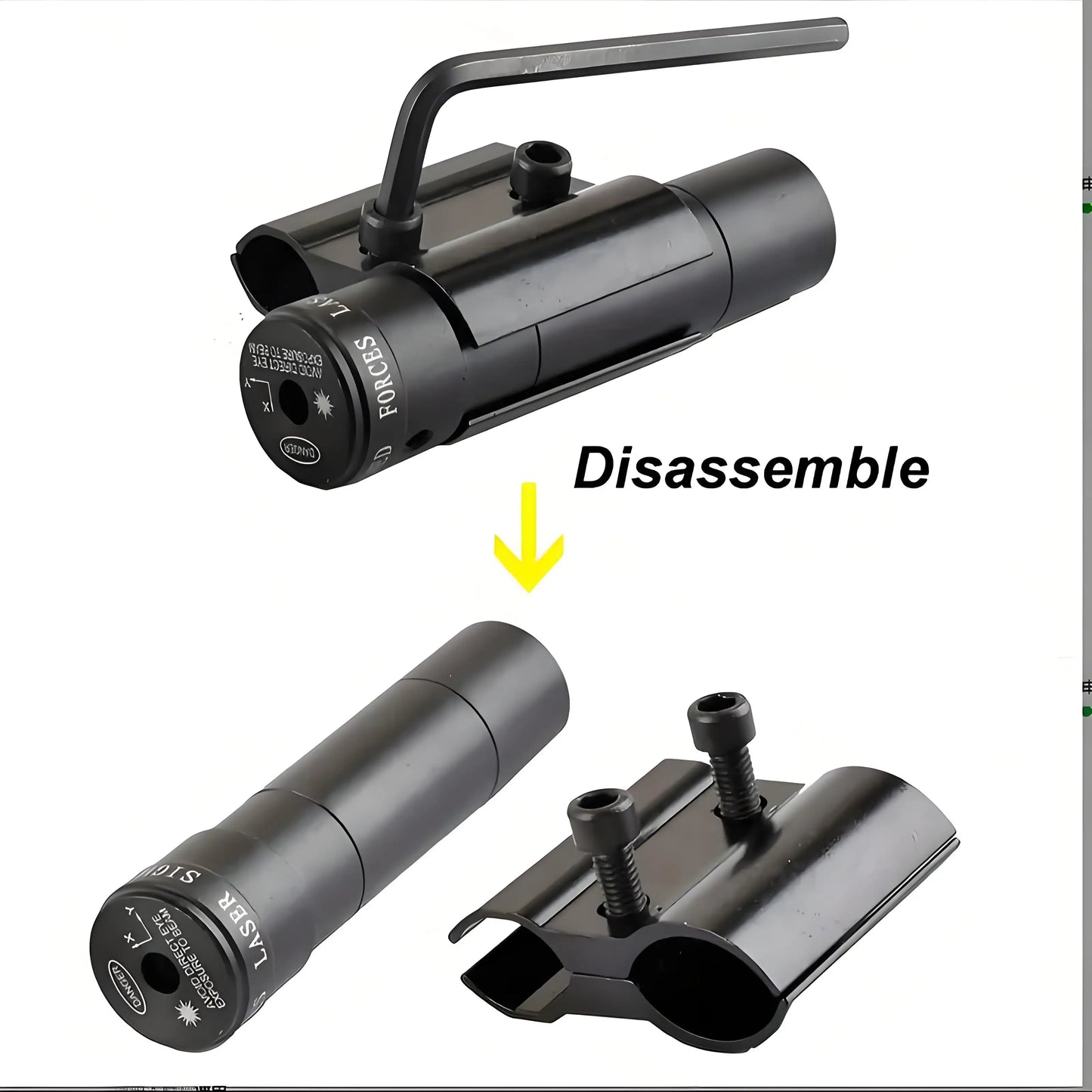 2pcs High-Quality Mini Red Dot Laser Sights with Barrel Clamp Mount, Durable Aviation Aluminum, Battery Operated -