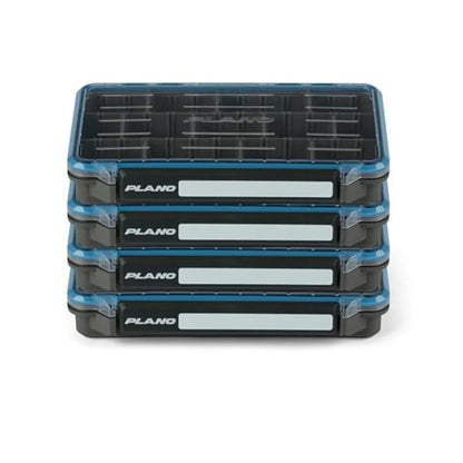 Tackle Box 3600 Waterproof 4-Pack Stow for Fishing Gear Storage in Black with Durable Plastic Construction and C