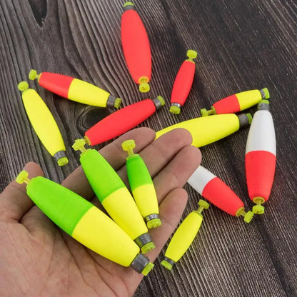 10pcs Slip Bobbers Fishing Weighted Buoy Foam Bobbers Floats Fishing Floats Sea Rock Fishing Striking Float Fishing Accessories
