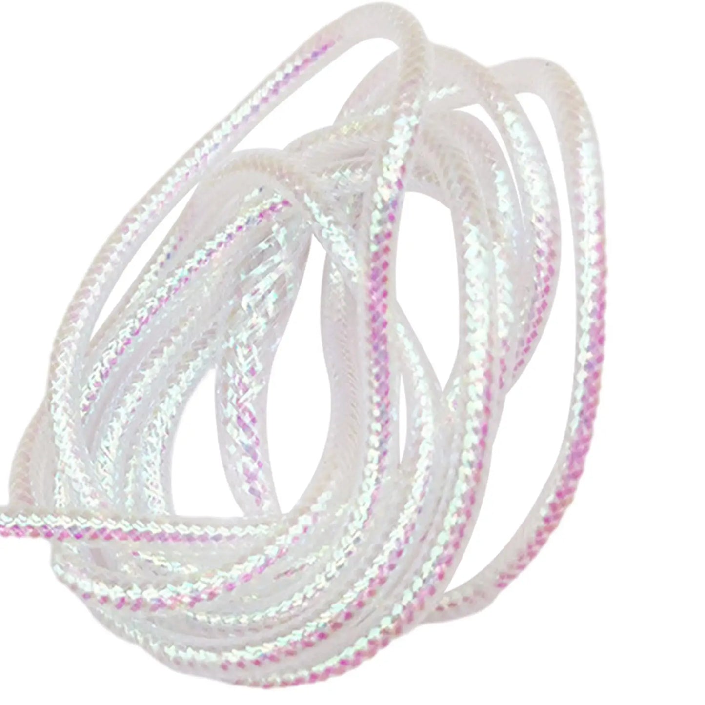 Round Pearl Mylar Braided Tubing Nylon Fly Tying Tool Fishing Materials Mesh for Freshwater Streamers 2mm 4mm 6mm