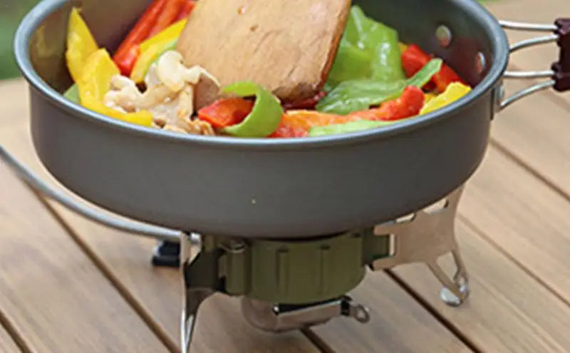 BRS-15B Multifunctional Windproof Furnace 1400-2900W Camping Propane Stove Foldable Cooking Gas Stove for Outdoor Picnic Hiking