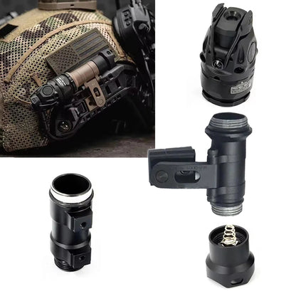 Tactical KIJI K10 IR Light Aluminum CNC IR 850nm Illumination Hunting Scout Light K10 IR/LED Flashlight Fit MICH2000 ARC Helmet
