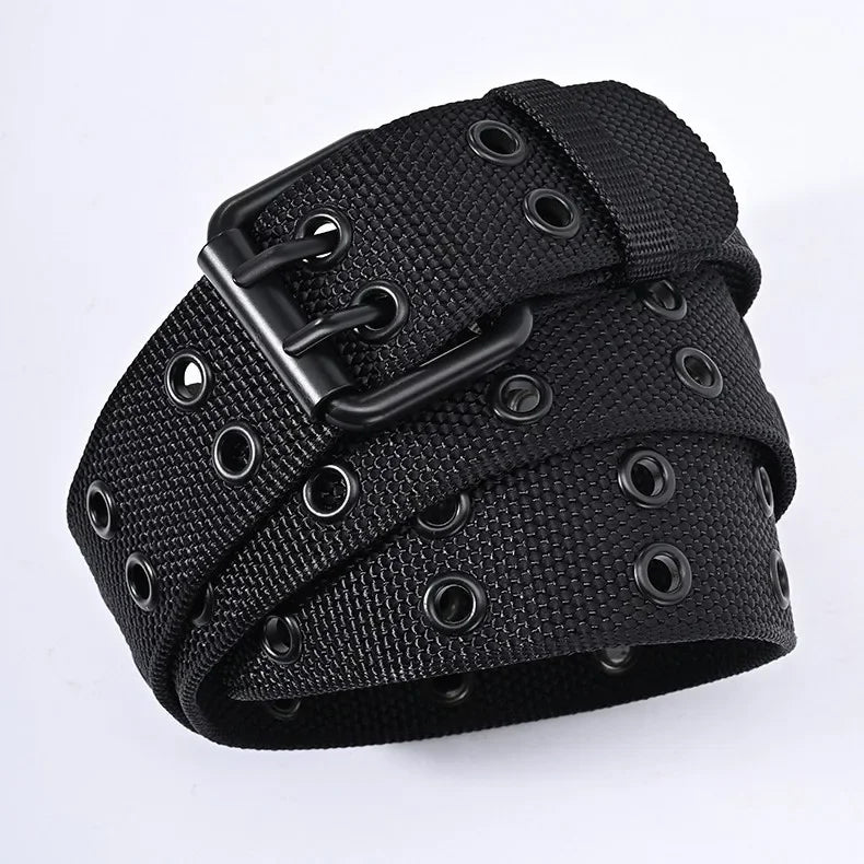 New Men Breathable Nylon Fabric Belt outdoor sport Belt Pin Buckle Trousers Jeans Belt