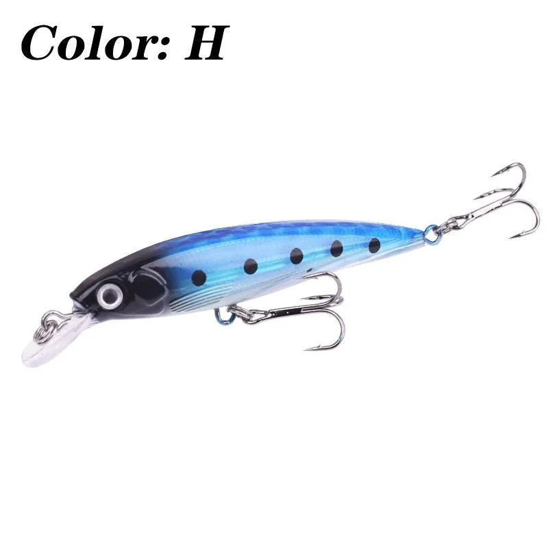 8pcs Fishing Hard Bait Set Swimbait for Bass Pike Minnow Fishing Lures