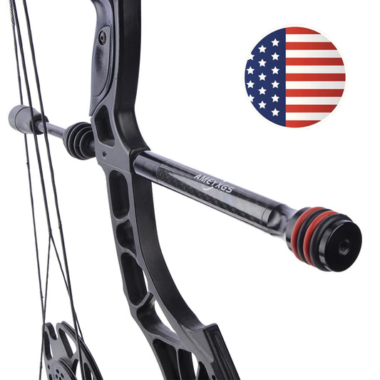 Shooting Hunting Bow Balance Bar 6/8/10/12 Inch CNC Stabilizer Carbon Rod for Archery Compound Recurve Bow Stabilizer Accessory