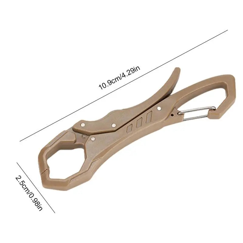 Mitten Clip Fishing Gripper Mitten Clip Outdoor Multi-Functional Fishing Gripper Large Opening Carabiner Fishing Pliers Fish