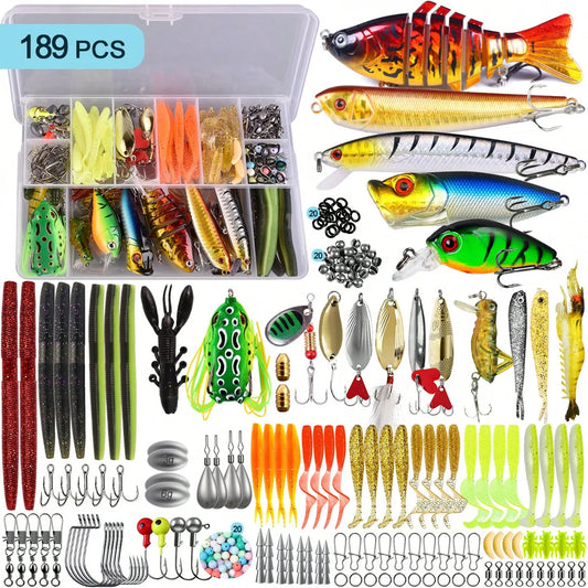 Practical Multifunctional Fishing Bait Kit Vivid Simulation Lure Design Durable Angling Supplies Perfect For Daily Freshwater Saltwater Outdoor Fish Catching Activities