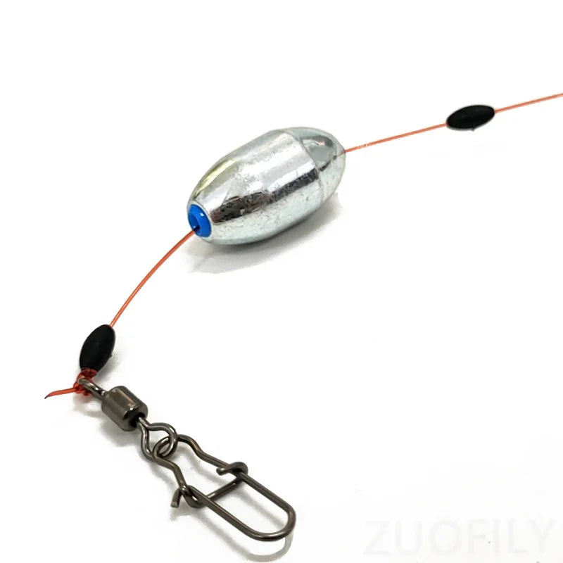 10PCS 20g 25g 30g 40g 50g Fishing Sinker Casting Fishing Alloy Weights Soft Core Deep Water Weight Sinker for Tackle Accessories
