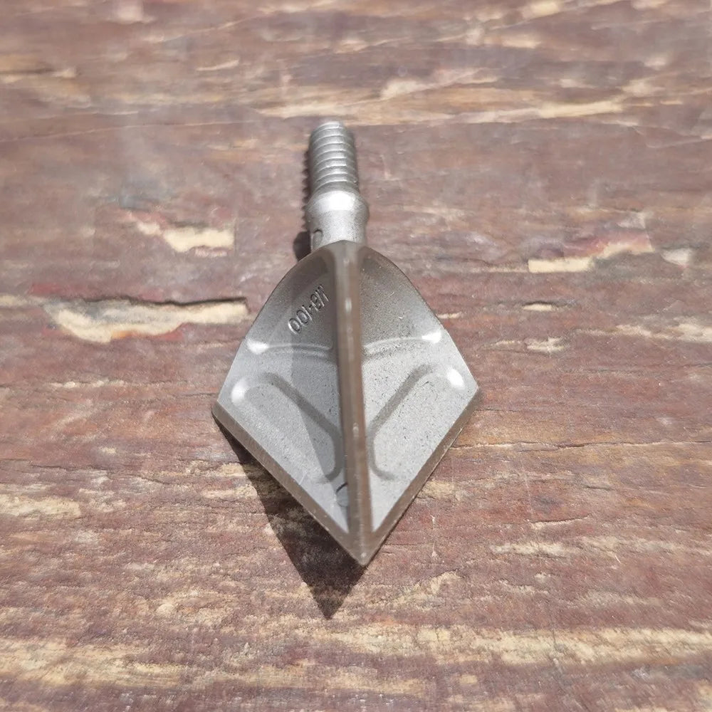 6pcs Archery Broadhead 100gr Screw-in Arrow Tips Target Arrowhead Durable Stainless Steel Outdoor Bow Hunting Shooting Accessory