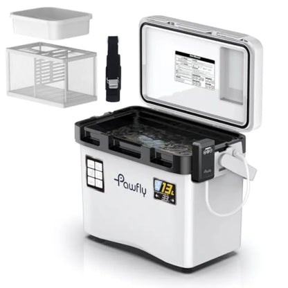 Live Bait Cooler, 13-19 QT Leak-Proof Fishing Cooler with Rechargeable Aerator, Portable Fish Livewell for Boat, Insulated Minn