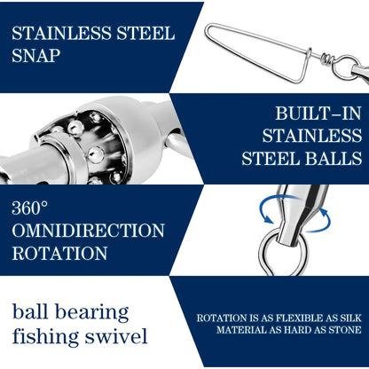 figure-8 ring connector, single head bearing swivel + curved pin, fishing accessories, bulk figure-8 ring fishing gear supplies