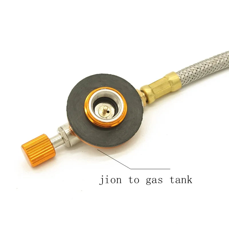 LPG Tank Adapter Outdoor Stove Burner Connector Practical Gas Furnace Conversion Head Zinc Alloy Camping Stove Accessories
