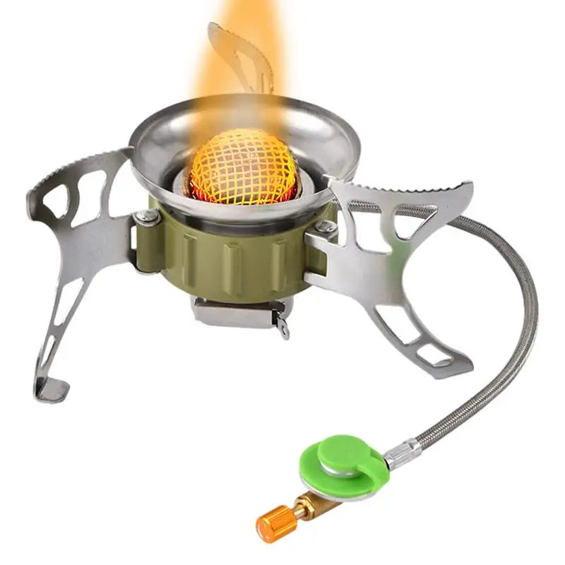 BRS-15B Multifunctional Windproof Furnace 1400-2900W Camping Propane Stove Foldable Cooking Gas Stove for Outdoor Picnic Hiking