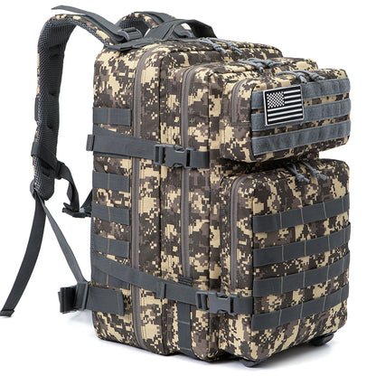45L Tactical Fishing Backpack Large 3 Day Outdoor Rucksack Hiking Camping Hunting Gear Bag Travel Pack for Outdoor Sport
