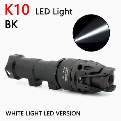 Tactical KIJI K10 IR Light Aluminum CNC IR 850nm Illumination Hunting Scout Light K10 IR/LED Flashlight Fit MICH2000 ARC Helmet