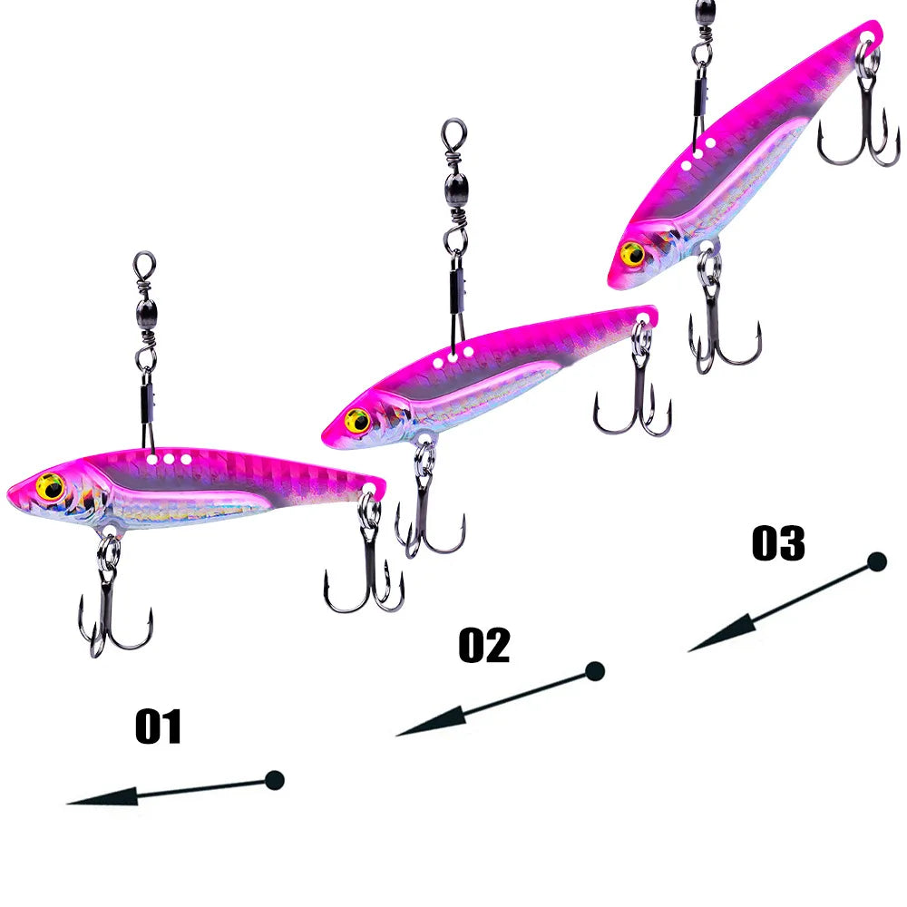 Laser vibration tease VIB Luya bait, freshwater sea fishing simulation bait, tapered profile, high reflection, fine workmanship bait body
