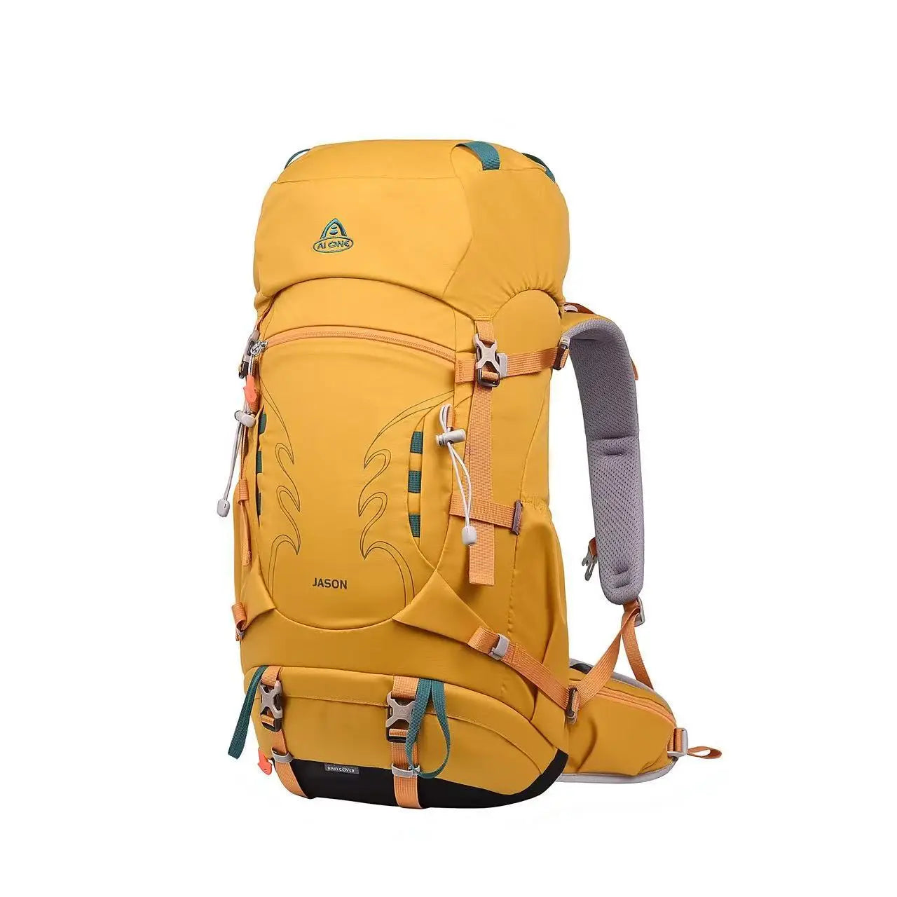 Aione Lightweight Outdoor Hiking Backpack 40L Large Capaci Travel Shoulder Bag Men Women Nylon Material Inner Frame Structure