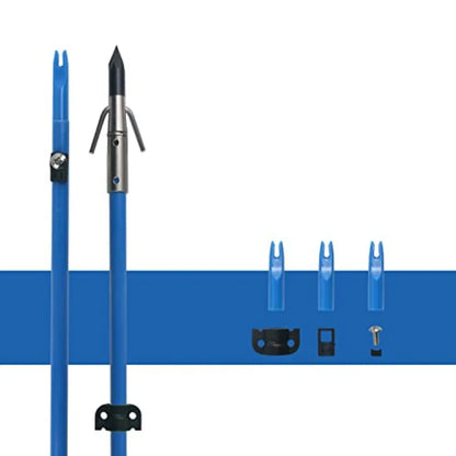34inch Bowfishing Arrows Solid Fiberglass Shaft with Broadhead for Compound Bow and Recurve Bow Fishing Arrow Archery and Hunti