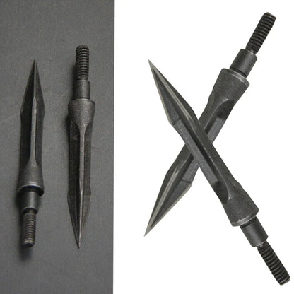 12pcs Archery Blade Broadheads 112Grain Arrowhead Carbon Steel Screw-in Arrowheads Points Tips Archery Target Hunting Shooting
