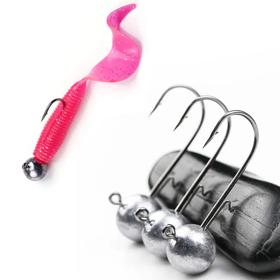 1g 2g 3g 4g -20g all size fishing jig head hook for worm soft lure bait ,round head crank jigging fishing hooks