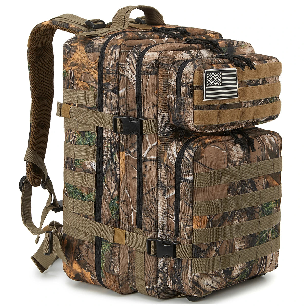 45L Tactical Fishing Backpack Large 3 Day Outdoor Rucksack Hiking Camping Hunting Gear Bag Travel Pack for Outdoor Sport