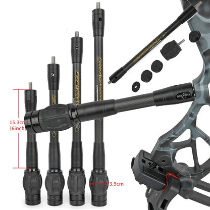Archery  Compound Bow Stabilizer Carbon Balance Bar Silencer Dampener Target
