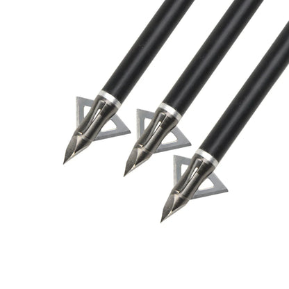 12X 100grain Archery Blade Arrowheads Sharp Broadheads Stainless Steel Arrow Tips for Bow Hunting Target Shooting Accessories