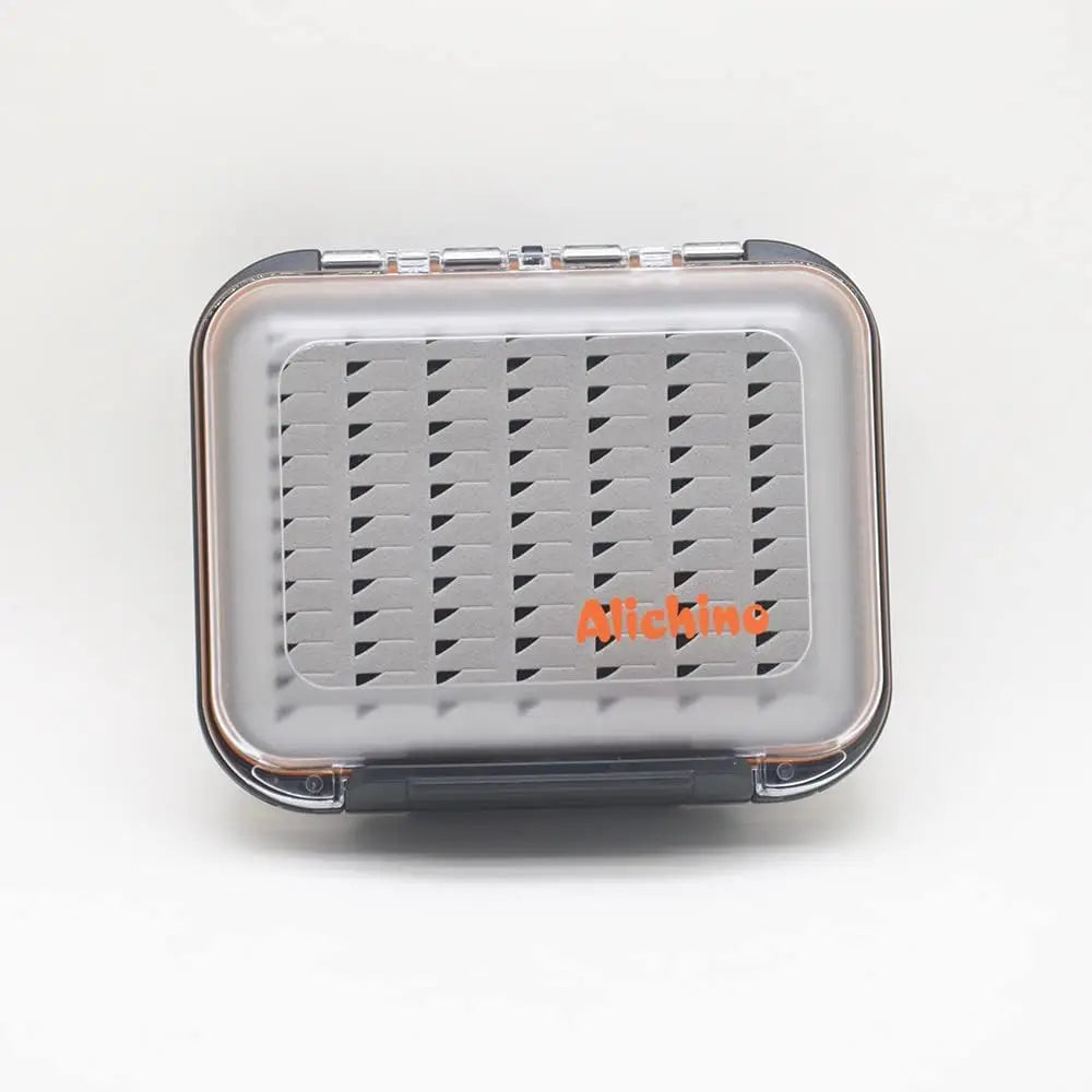 Small Fly Box for Fly Fishing, Grey Foam Insert, Waterproof