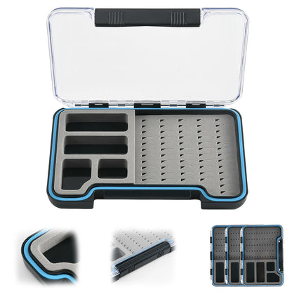 Goture Waterproof Fly Fishing Lure Bait Trout Flies Storage Box Case Container Fish Lure Bait Portable Fly Fishing Box