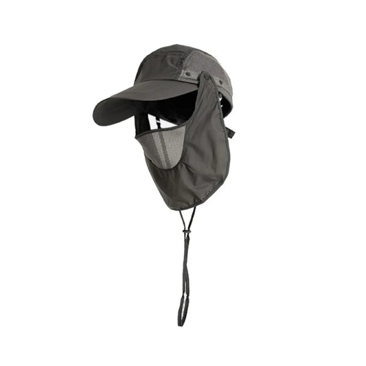 Sun Hat For Fishing Breathable Outdoor Bucket Hat Detachable Neck Flap Sun Hat Hiking UV Protection Wide Brim Hat