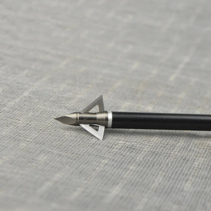12X 100grain Archery Blade Arrowheads Sharp Broadheads Stainless Steel Arrow Tips for Bow Hunting Target Shooting Accessories