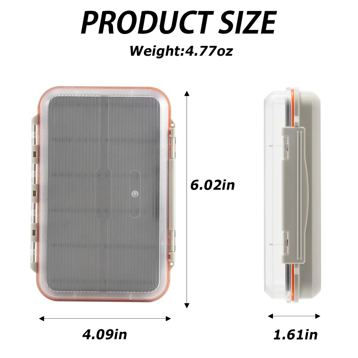 Goture Waterproof Fly Fishing Lure Bait Trout Flies Storage Box Case Container Fish Lure Bait Portable Fly Fishing Box