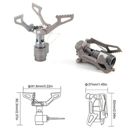 Small Camp Stove Foldable Hiking Stove Propane Stove Lightweight Camping Burner Cooking Stove For Outdoor Backpacking Hiking