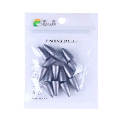Bullet Shape Texas Rig Metal Sinker 1.75G -21G Fishing Weight Sinker Fishing Accessories All For Fishing