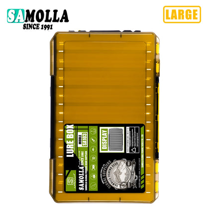 Double Sided Lure Baits Box Fishing Large Compartments Plastic Accessories Storage Tackle Container Case Adjustable Organizer