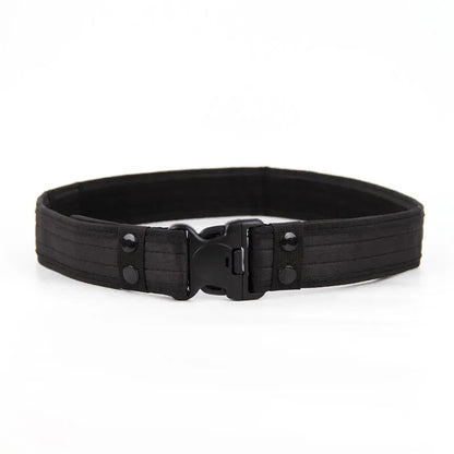 Activity Nylon Oxford Cloth Tactical Belt, Men's Wide Waist Belt for Hiking Work, Outdoor Camouflage Mountaineering Gear