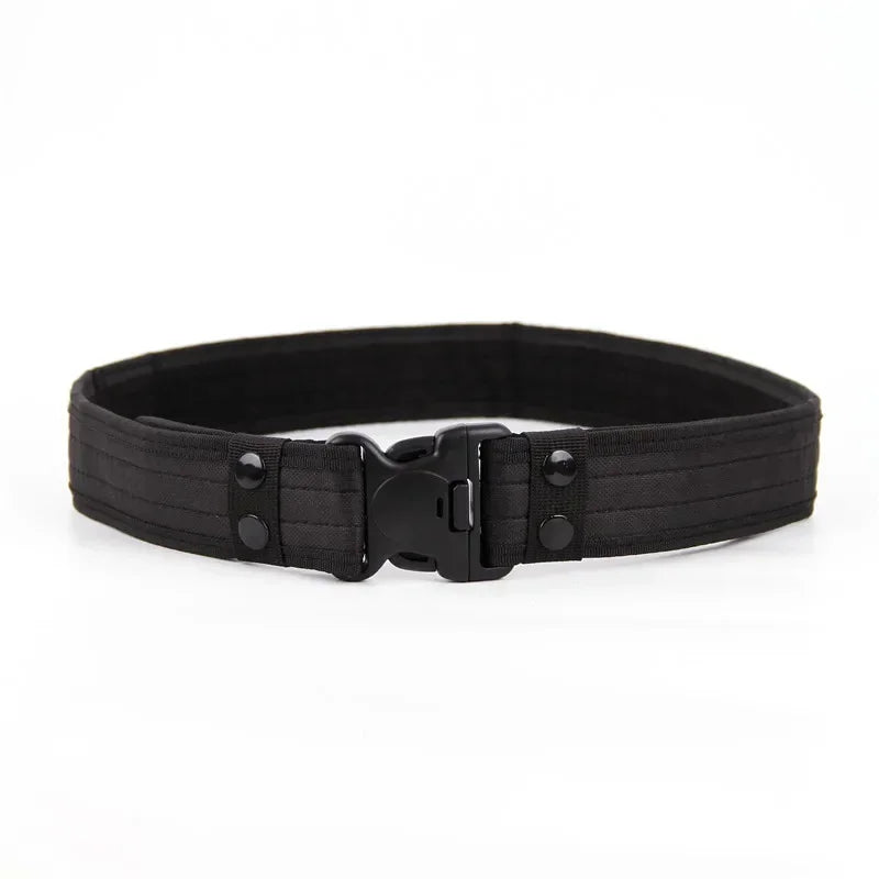Activity Nylon Oxford Cloth Tactical Belt, Men's Wide Waist Belt for Hiking Work, Outdoor Camouflage Mountaineering Gear
