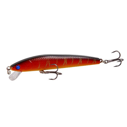 10 PCs Realistic Design Depth Fishing Lures Minnow Fishing Lures Versatile Depth Length 10cm Lifelike Design Plastic Fish Lure