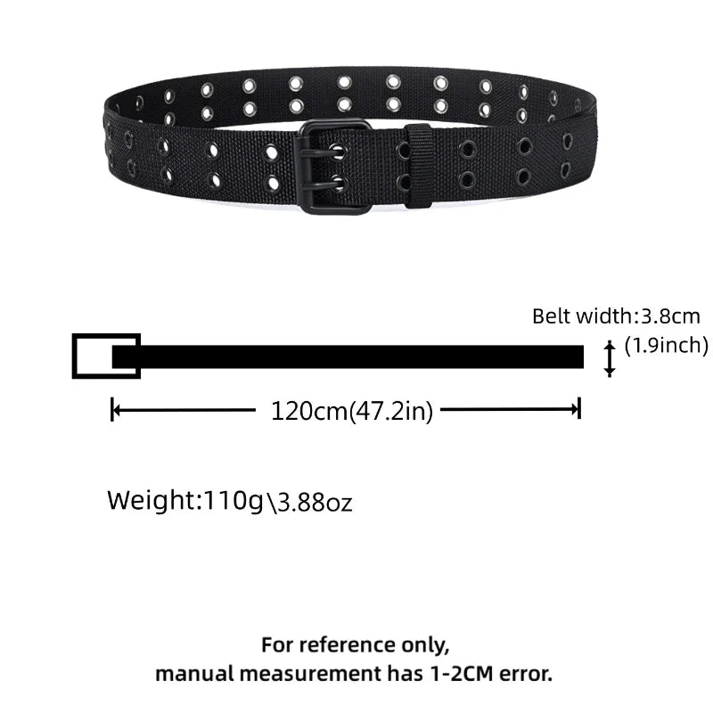 New Men Breathable Nylon Fabric Belt outdoor sport Belt Pin Buckle Trousers Jeans Belt